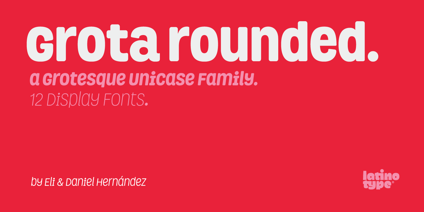 Grota Rounded Light Italic Font preview